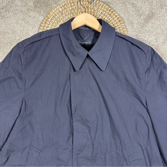 US Air Force All Weather Trench Coat Removable Sherpa Liner in Blue AF 1600 44S - Picture 2 of 16